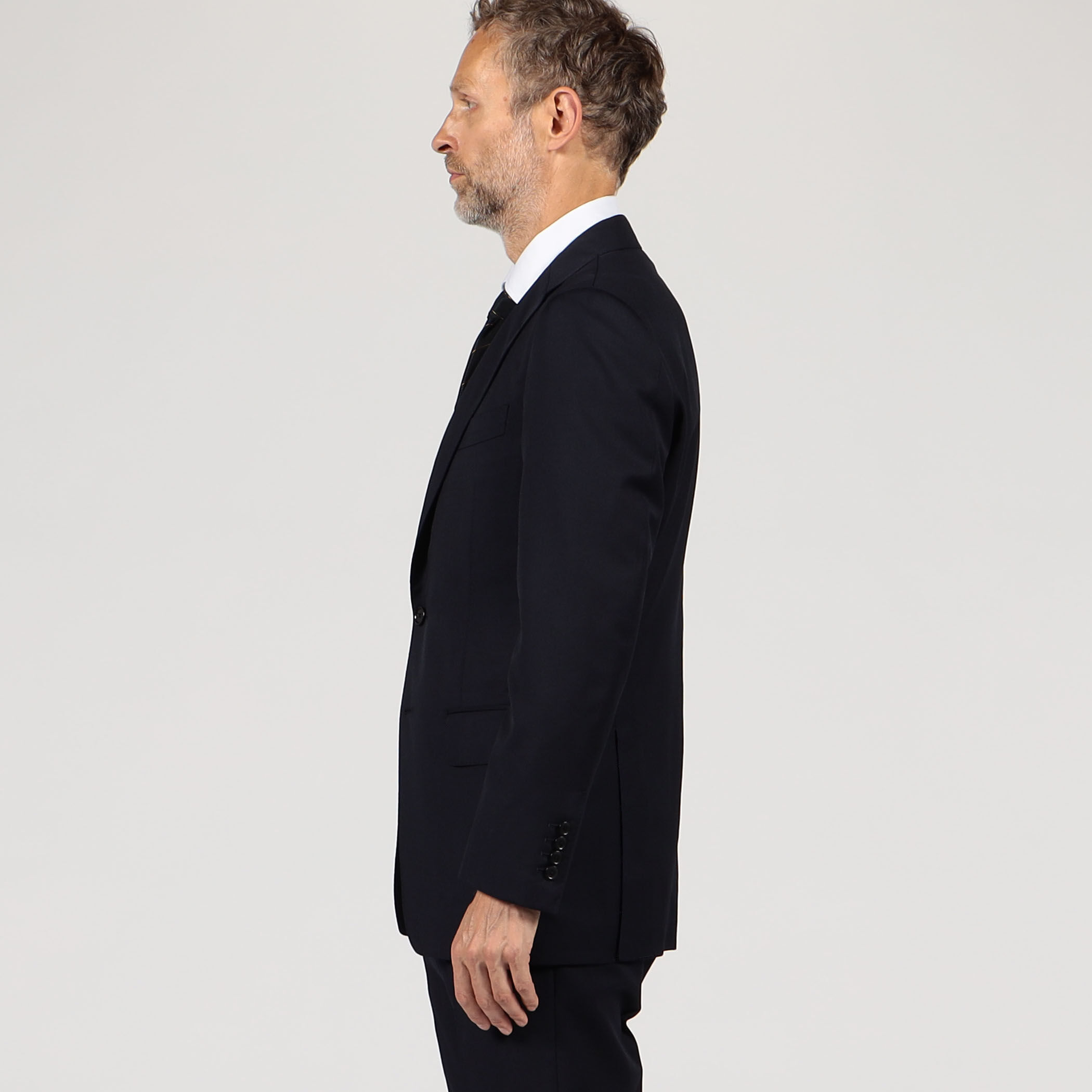 ウールツイル シングルブレステッド2Bジャケット E.Zegna