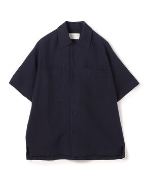 セルロースリネン ダブルポケット ハーフスリーブシャツ
