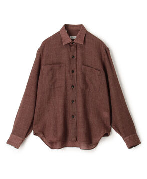 Salvatore Piccolo ウールチェック ダブルポケットシャツブルゾン