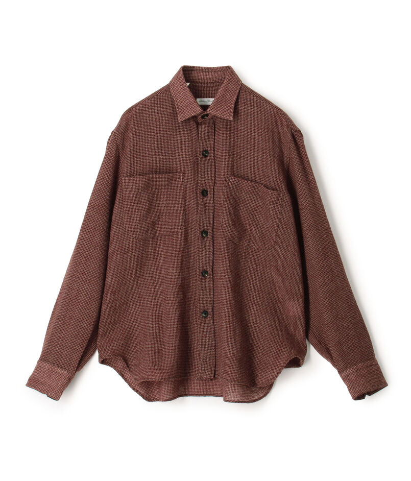 Salvatore Piccolo ウールチェック ダブルポケットシャツブルゾン