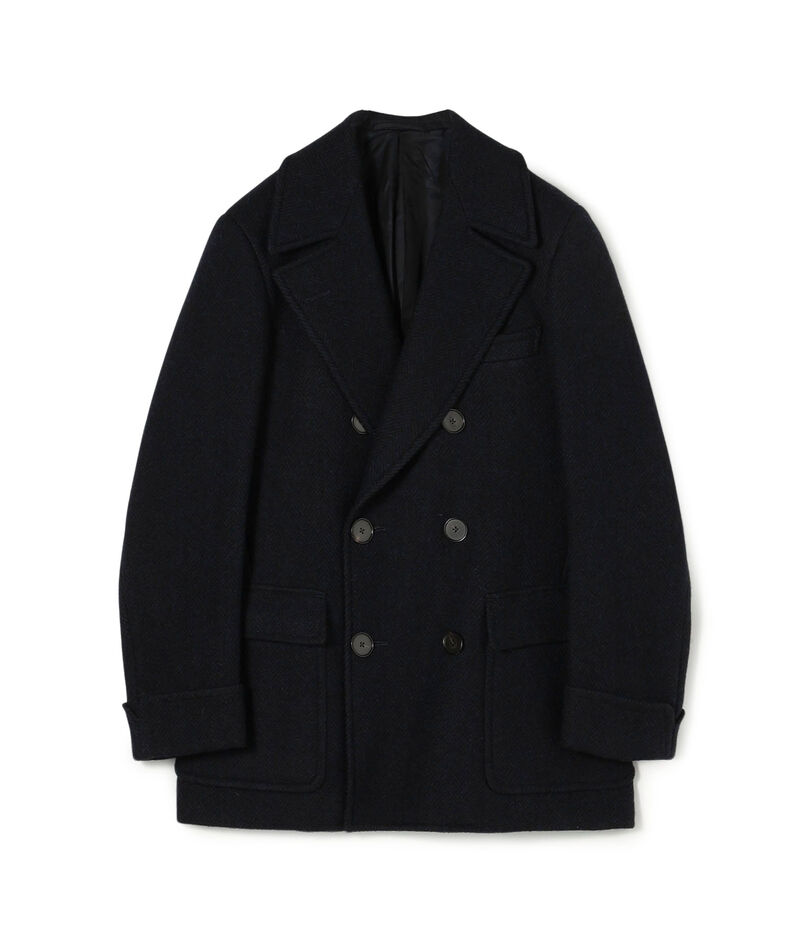 プレミアムシェットランドウール ショートポロコート