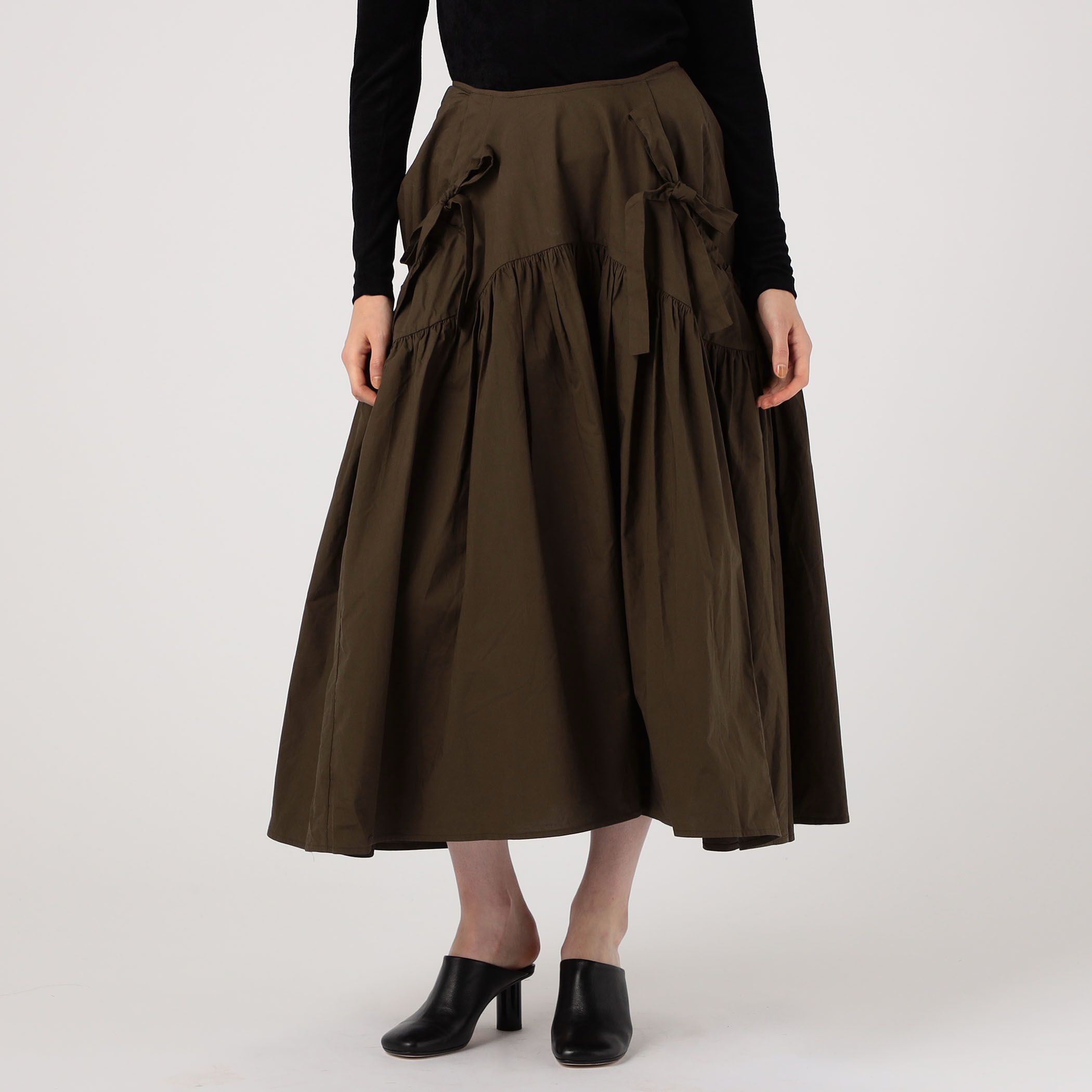 【美品】 CECILIE BAHNSEN ブラックジャガードスカート スカート | CECILIE BAHNSEN (Women)/セシリー バンセン | 三越伊勢丹