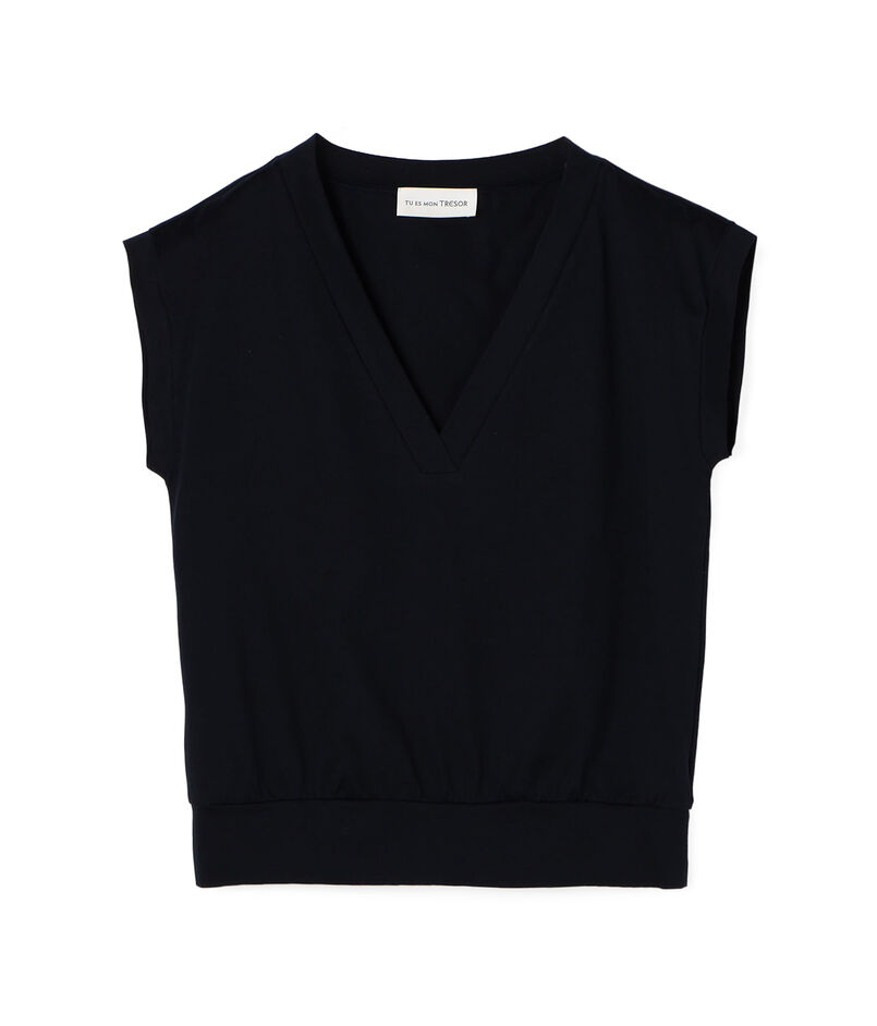 Tu es mon Tresor V-Neck Vest トップス