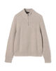 ライトウェイトカシミヤワッフル ハーフジッププルオーバー MLTC3709