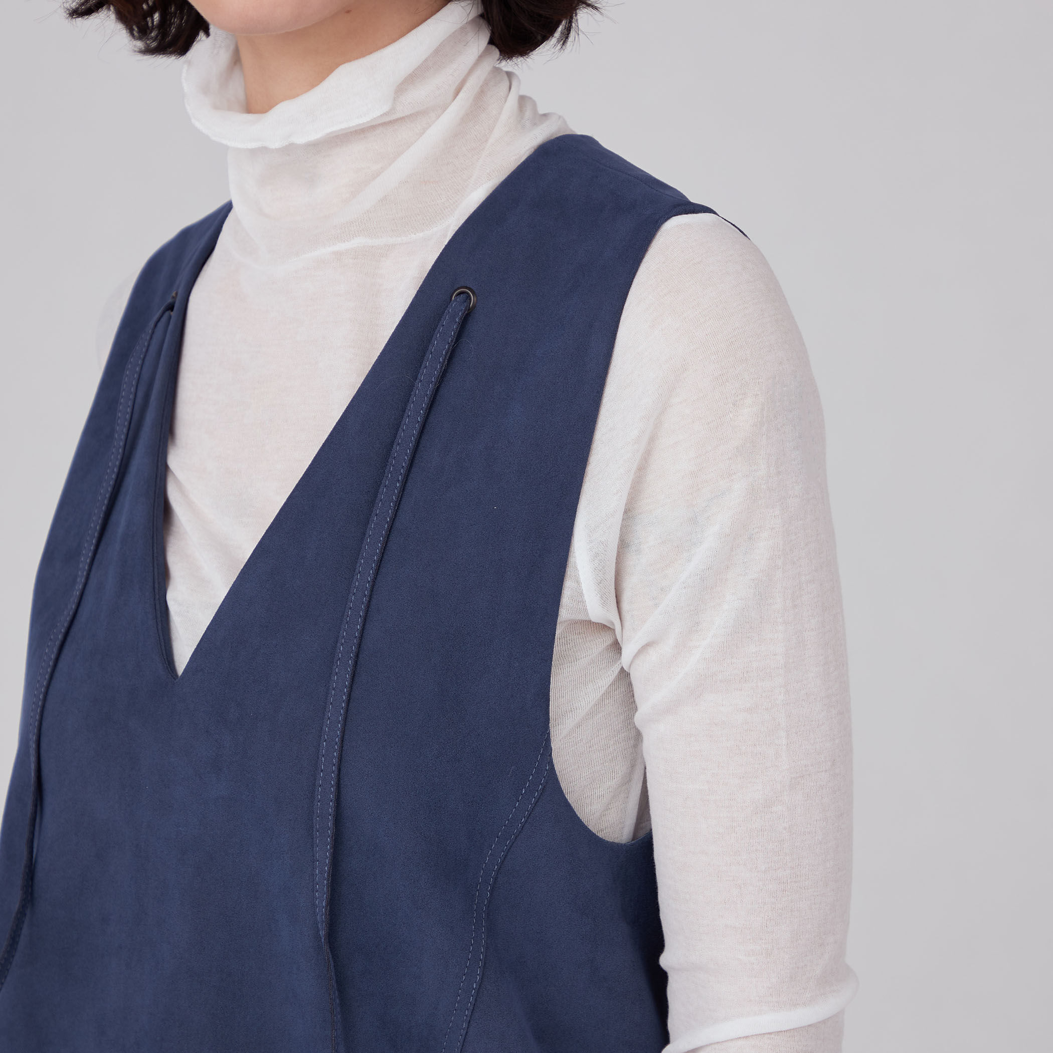 スエードライク ジレワンピース｜トゥモローランド 公式通販