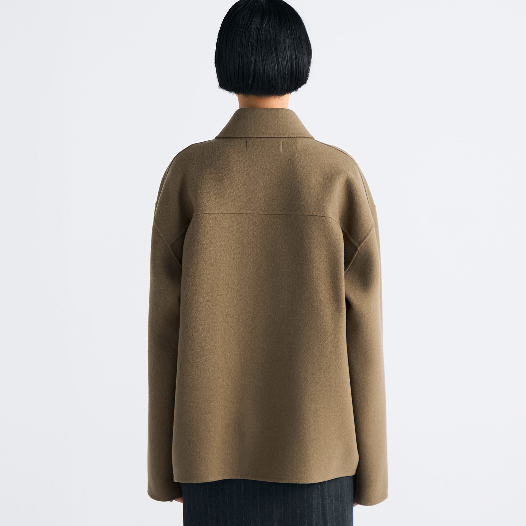 ウールカシミヤ ダブルフェイス ジップブルゾン｜トゥモローランド