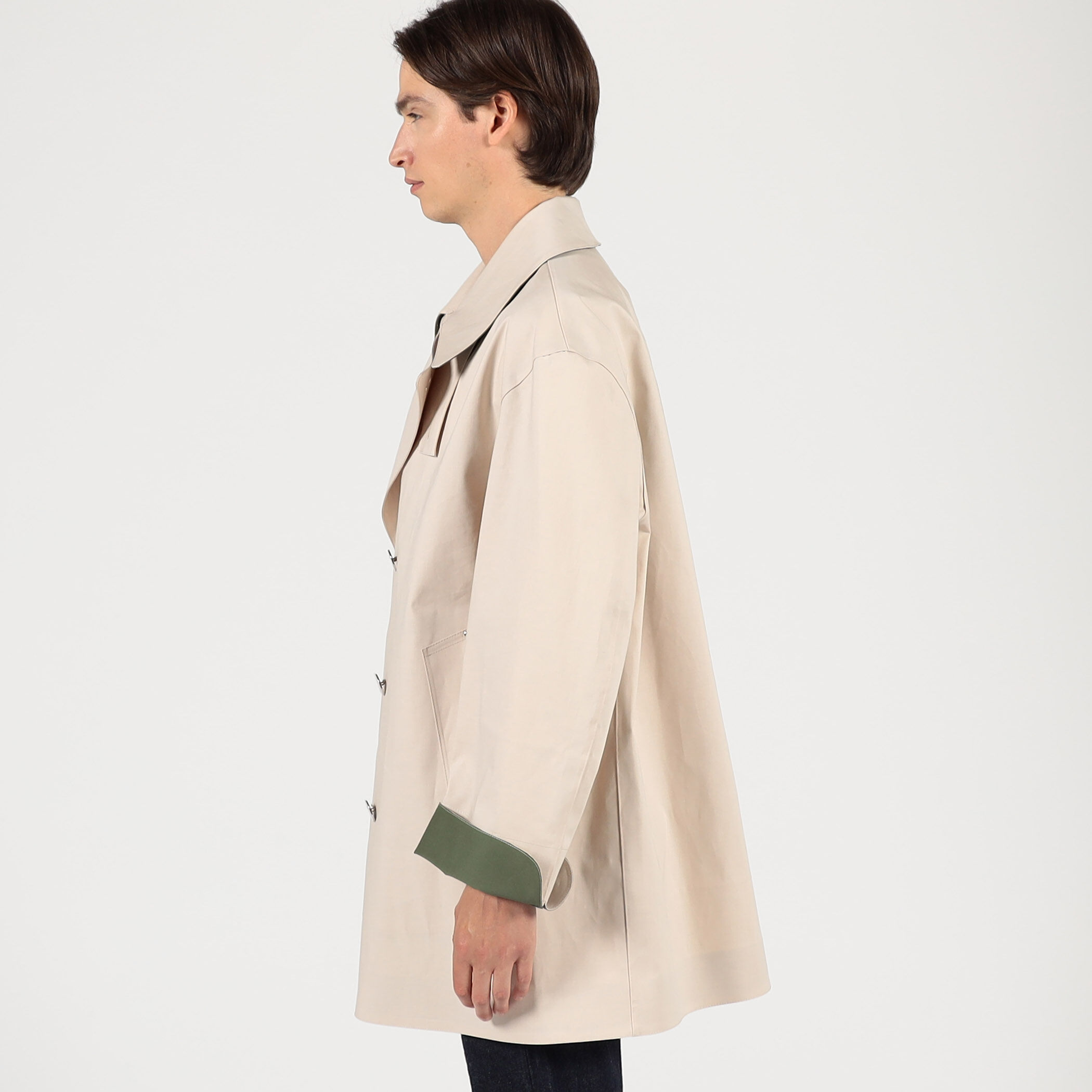 信頼も高い MACKINTOSH ハーフコート ダブルブレステッド CANONBIE ジャケット・アウター