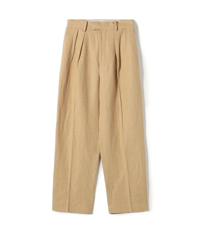 edition pourell リネン タックパンツ