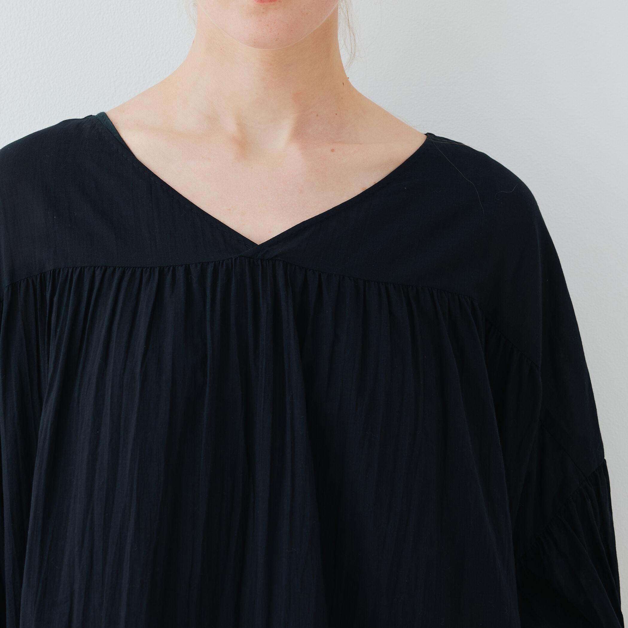 □インドコットン ギャザーワンピース｜トゥモローランド 公式通販