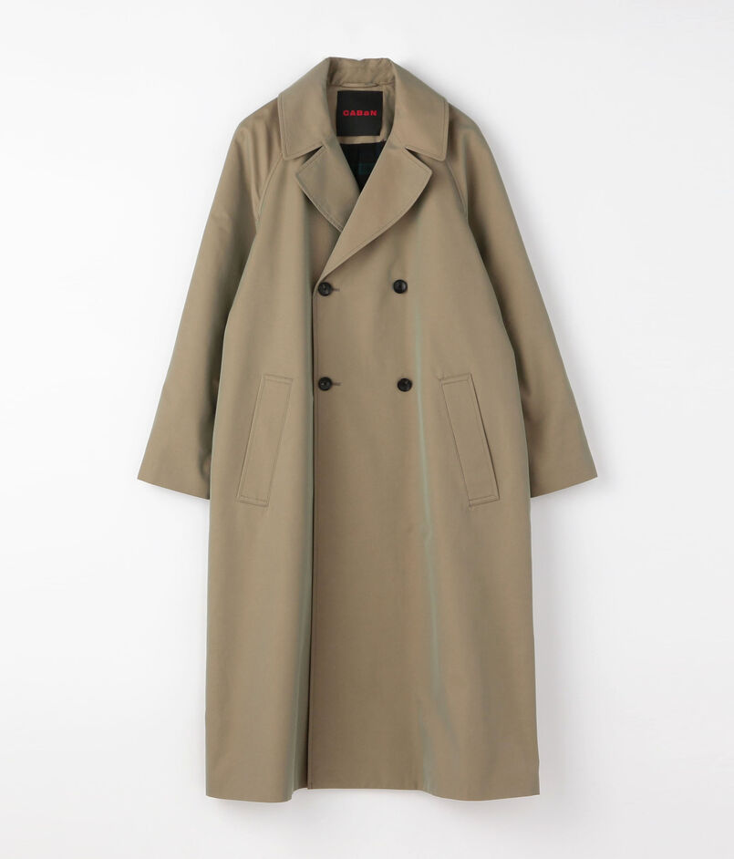 CABaN コットンポリエステルシャンブレー オーバーサイズトレンチコート