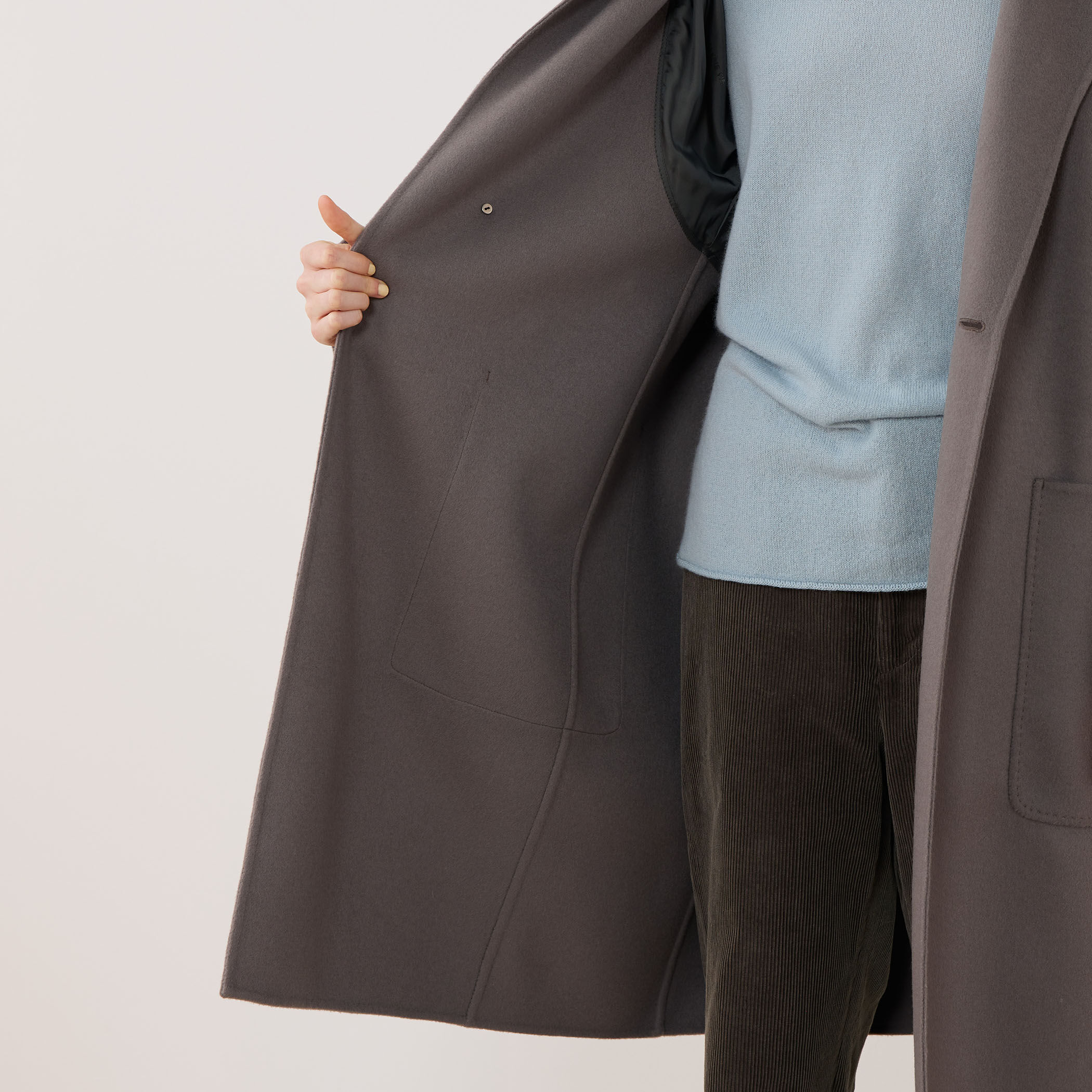 ダブルフェイス ドルマンスリーブフーデッドコート｜トゥモローランド