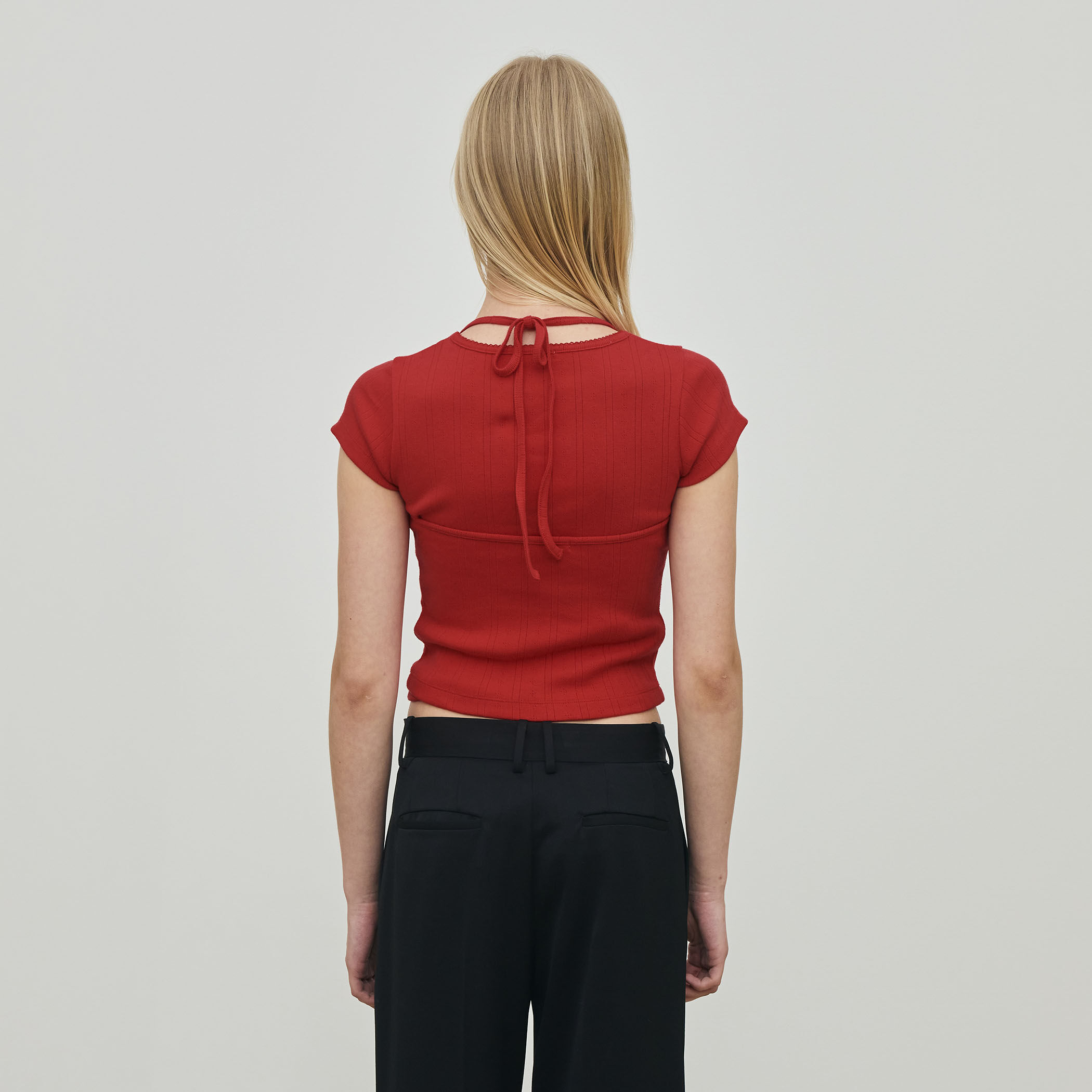 レッドキャミソール Cマーク プリント Triumph（トリンプ） 天使のブラ キャミソール 10222023 スリムライン