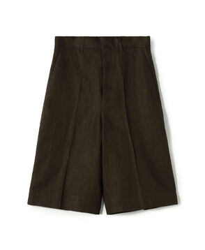 edition pourell リネン タックショートパンツ