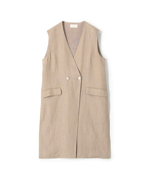 ■リネンファブリックコンビ ロングジレ