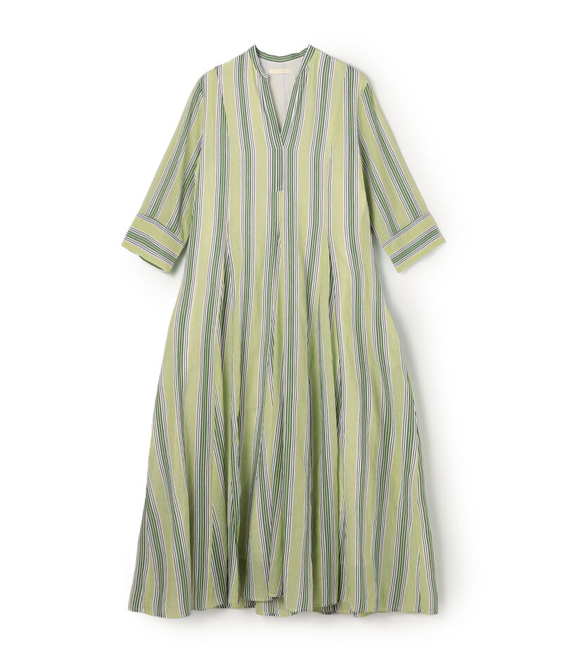 ne Quittez pas Cotton Voile Stripe ワンピース