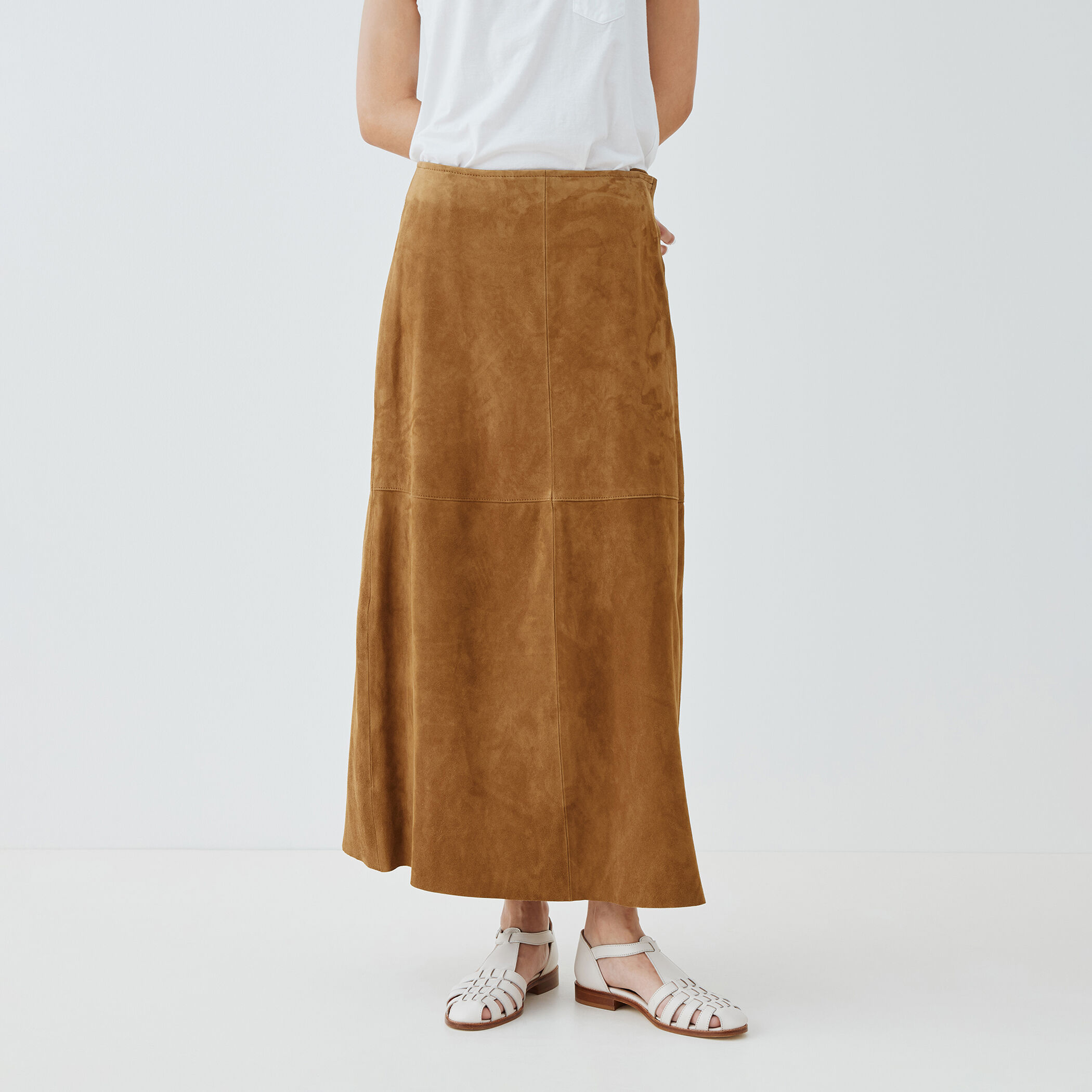【お値下げ】TOMORROWLAND GALERIE VIE Aラインスカート ゴートスウェード Aラインスカート｜トゥモローランド 公式通販