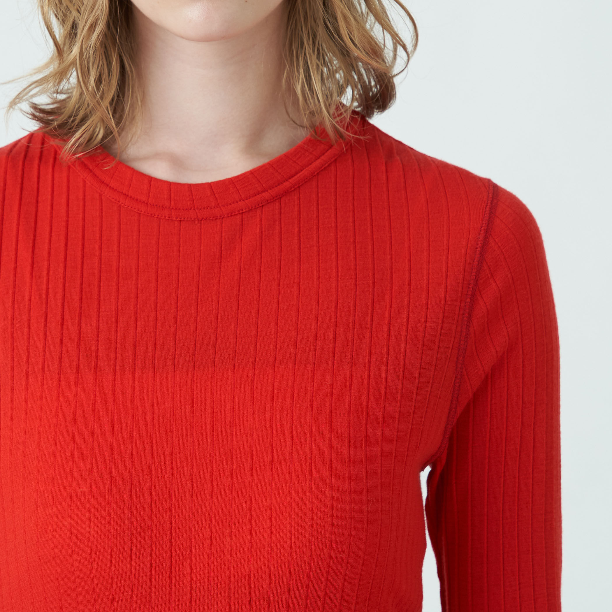 MACPHEE ダブルフェイス クルーネックプルオーバー MACPHEE（マカフィー）の「ダブルフェイス クルーネックプル