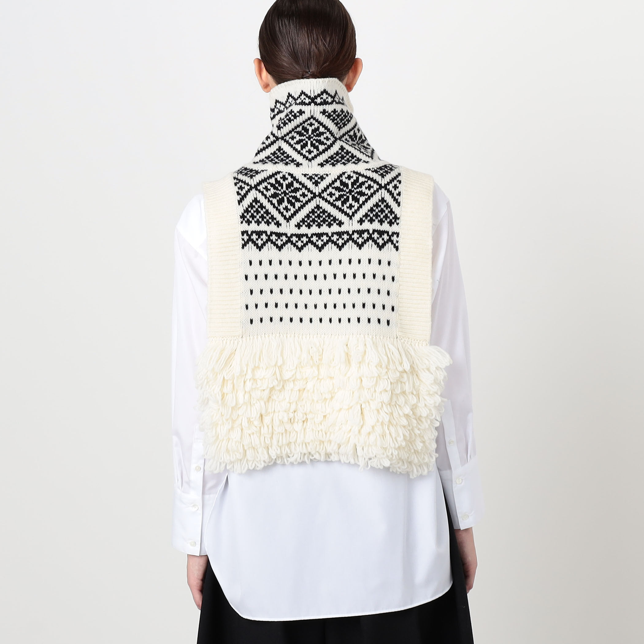 HYKE NORDIC VEST ハイネック ニットベスト｜トゥモローランド 公式サイト