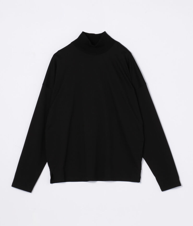 CABaN コットン モックネックロングスリーブプルオーバー