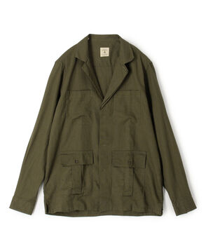 【別注】GUY ROVER リネンレーヨン サファリシャツ