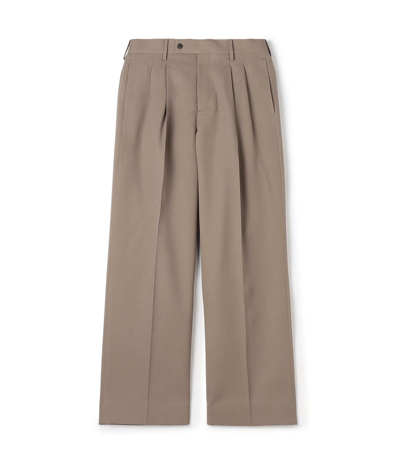 ハルトウールツイル 2プリーツワイドパンツ