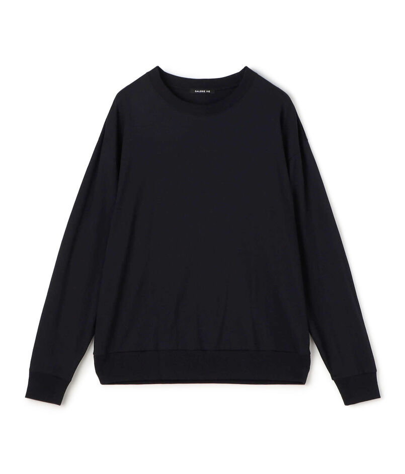 コットンシルクジャージー ロングスリーブプルオーバー