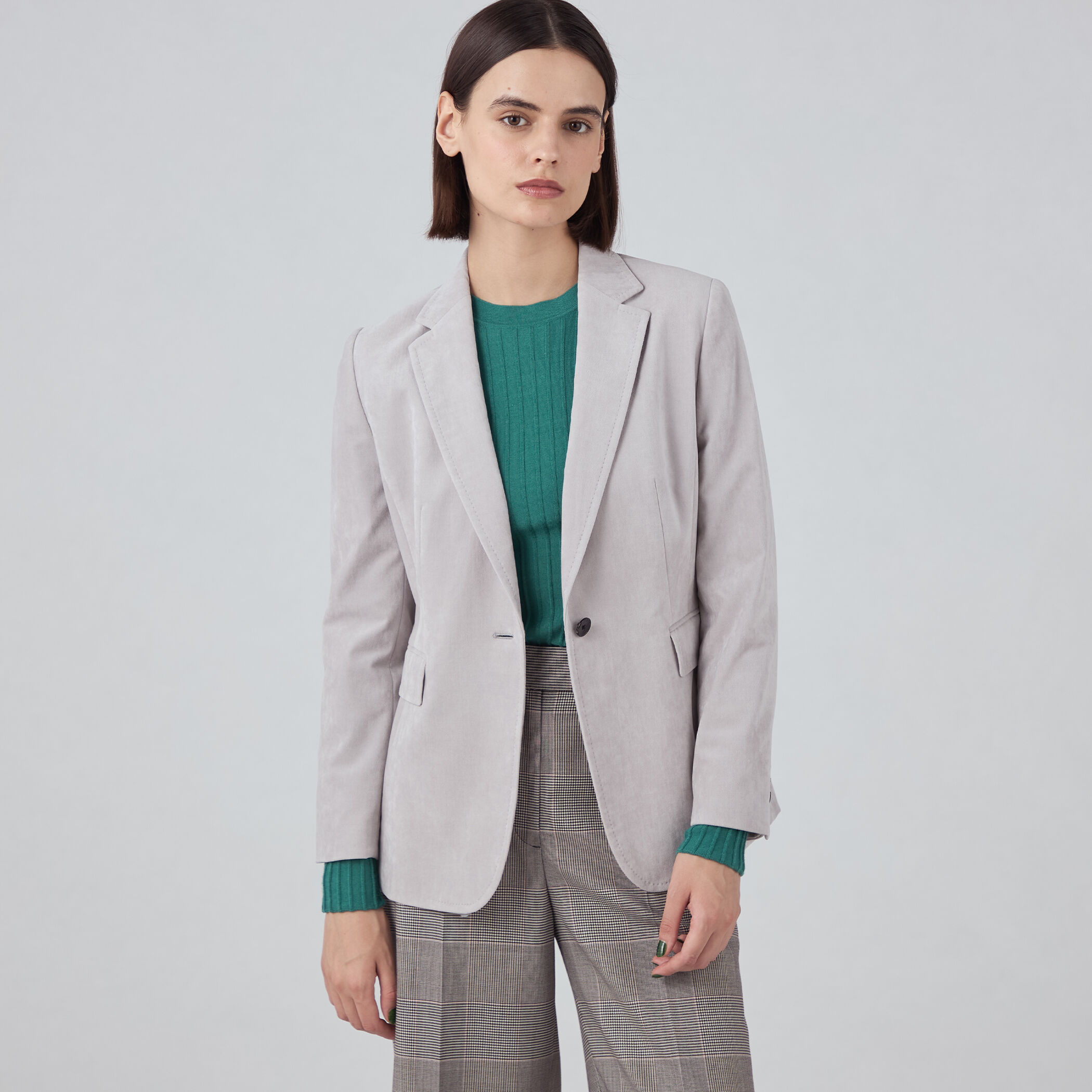 ベッチンシャンブレー ノッチドカラージャケット｜トゥモローランド