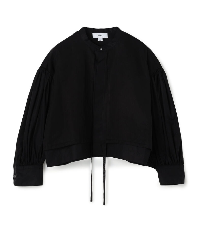 HYKE COTTON BALLOON SLEEVE BLOUSE