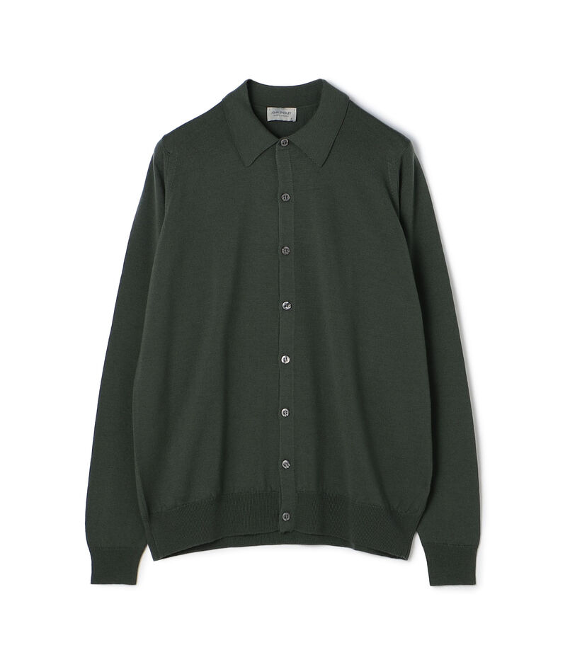 JOHN SMEDLEY 24G EASY FIT ウール ニットシャツ TIBOR