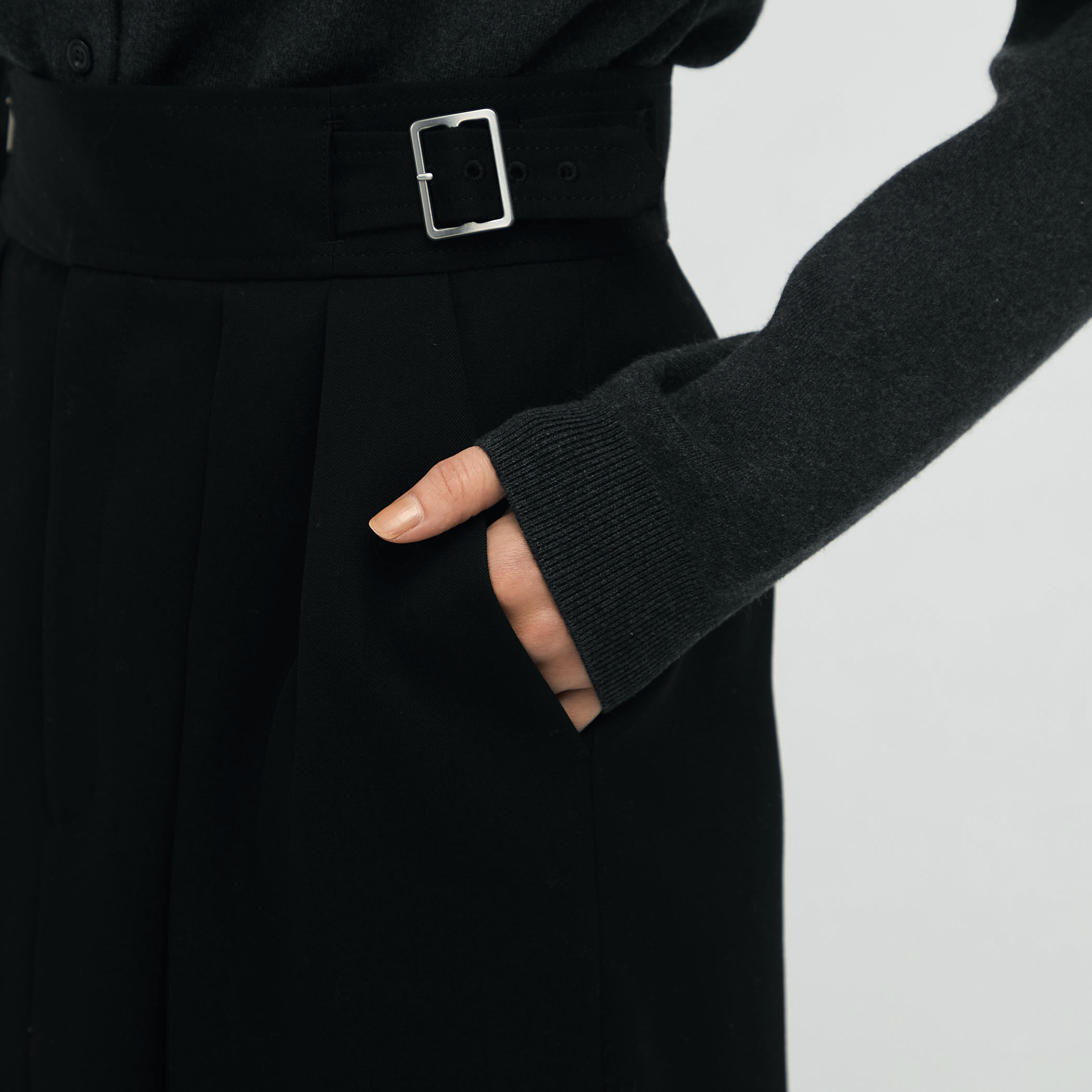 ウールギャバジン グルカスカート｜トゥモローランド 公式通販