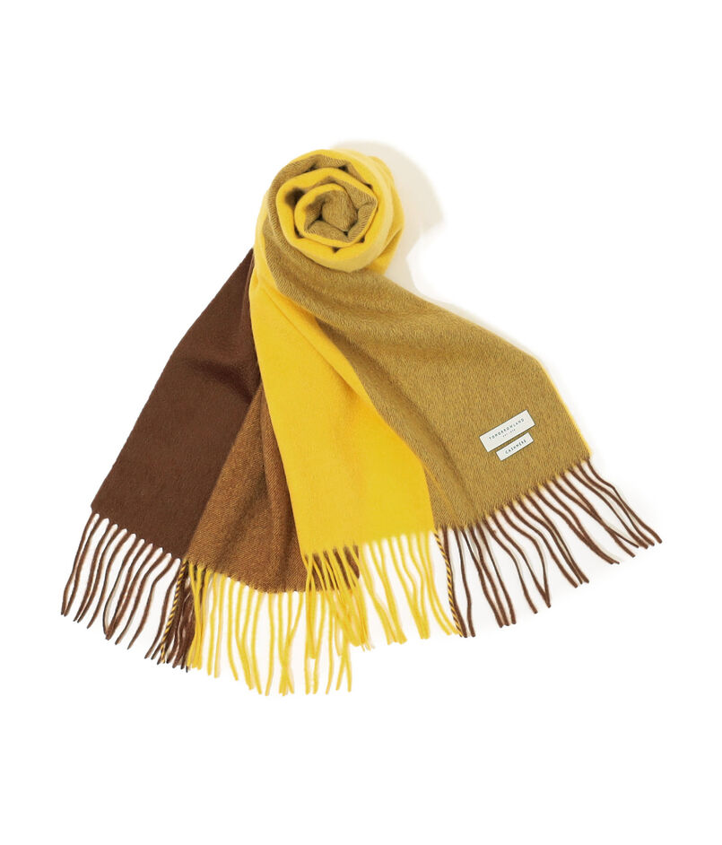 TOMORROWLAND カシミヤ パネルチェックマフラー