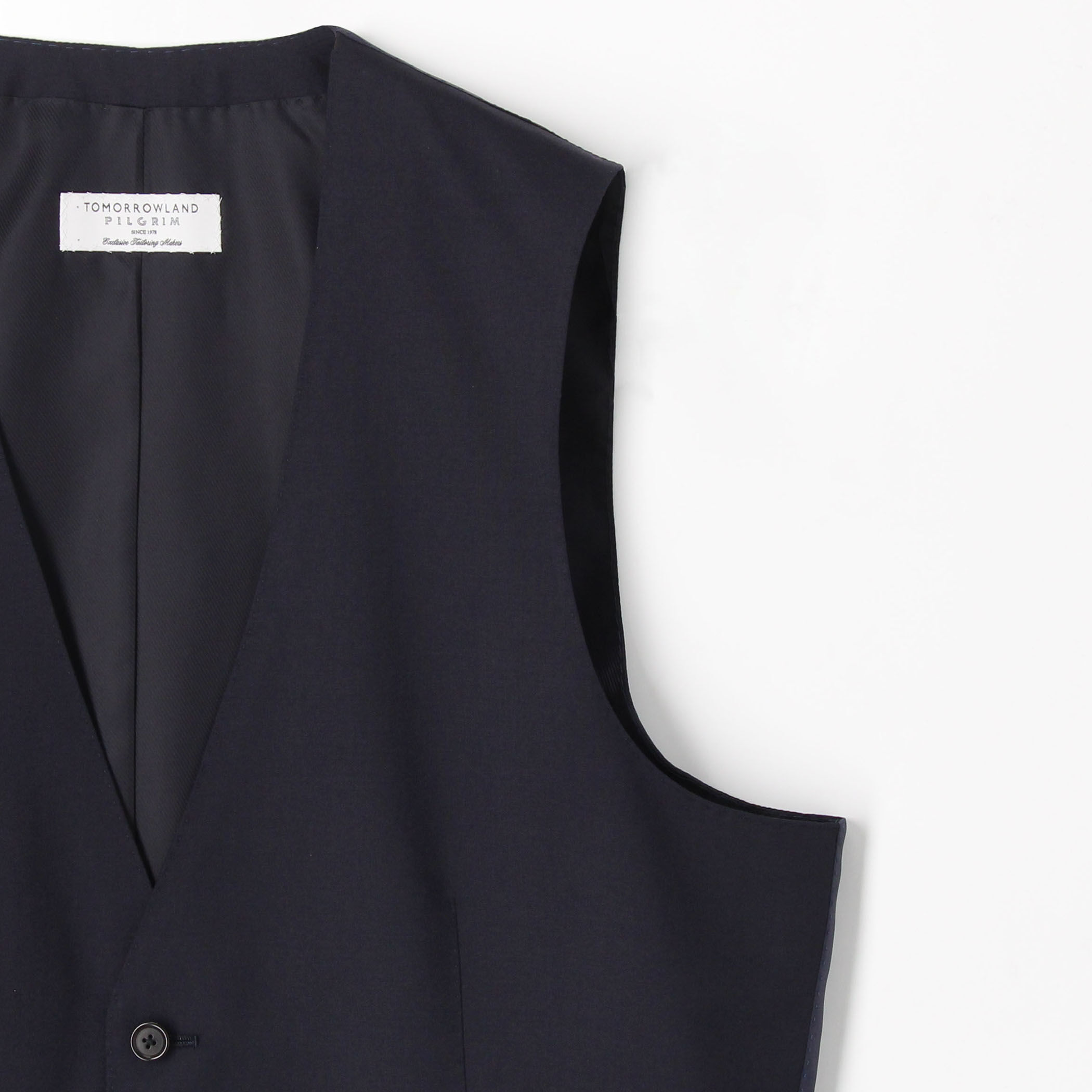 トゥモローランド×ゼニア ピルグリム セットアップスーツ ブラック L TOMORROWLAND トゥモローランド メンズ Ermenegildo Zegna