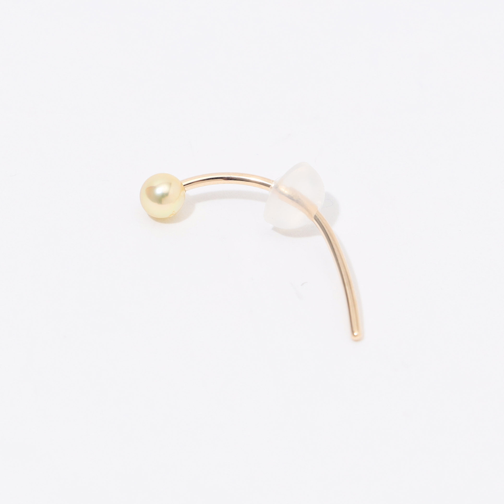 Hirotaka ヒロタカ　片耳　K10YG 一粒パール　 シングルピアス Hirotaka/ヒロタカ Bird of Paradise パールピアス(片耳