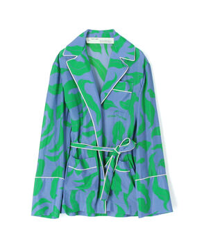 Off-White LEAVES ILLUSION PAJAMAS レーヨンシルク パジャマシャツジャケット