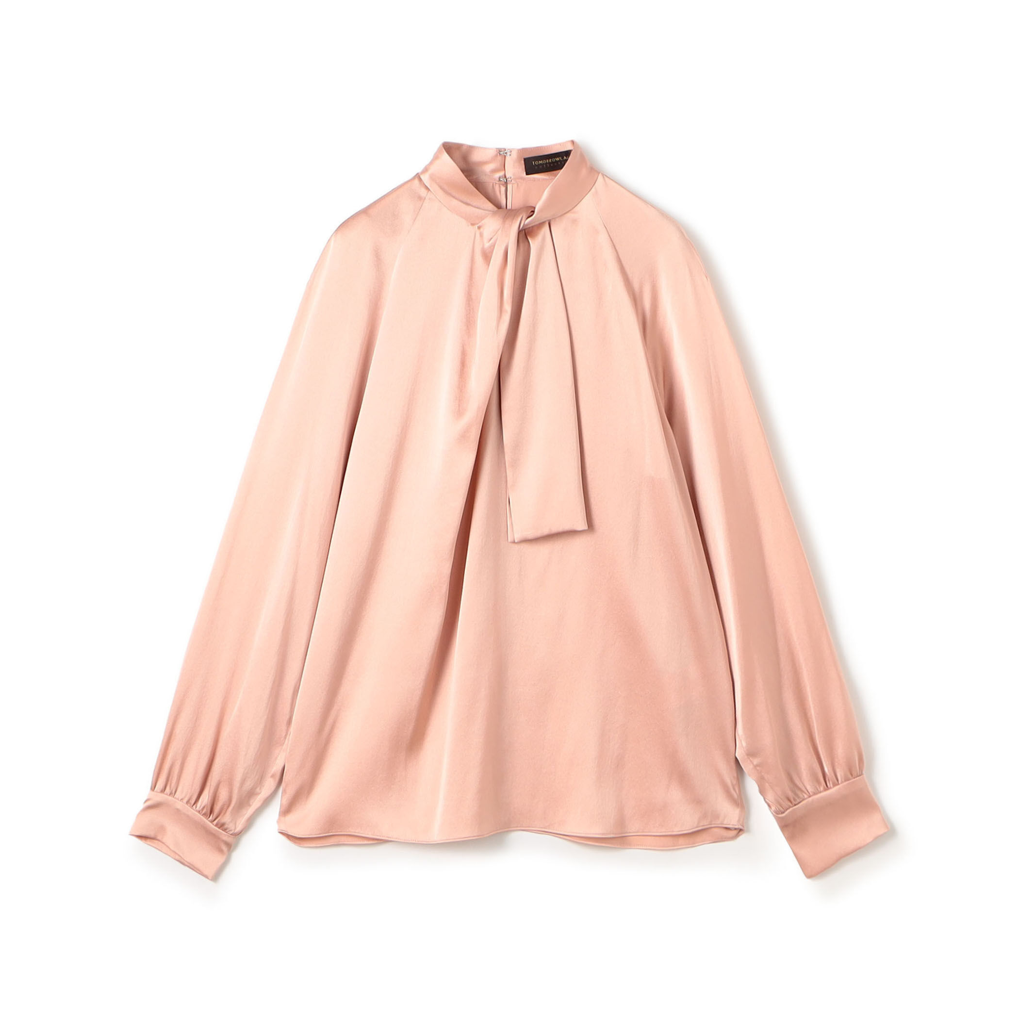 ウォッシャブルサテン フロントタイブラウス｜トゥモローランド 公式通販