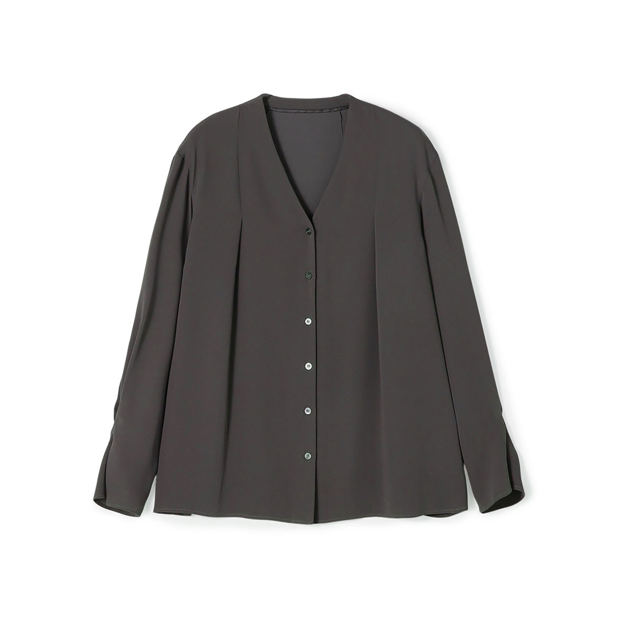 WEB先行予約】マットサテン Vネックブラウス｜トゥモローランド 公式通販