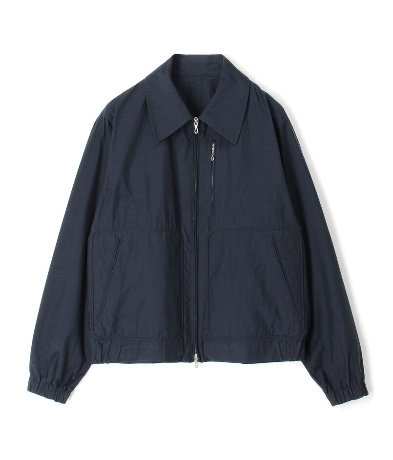 コットンナイロン ジップアップショートブルゾン MANTECO