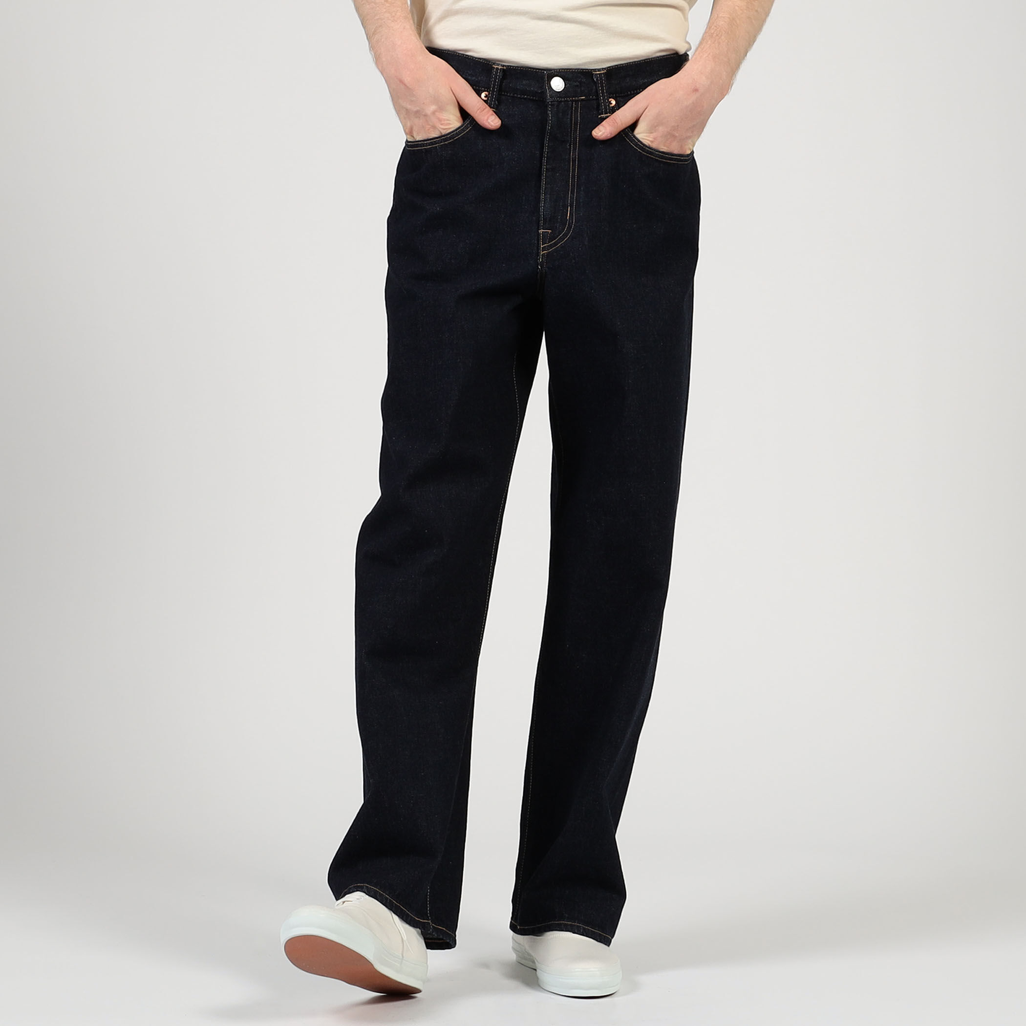 別注】EDWIN WIDE STRAIGHT ONE WASHED デニムパンツ