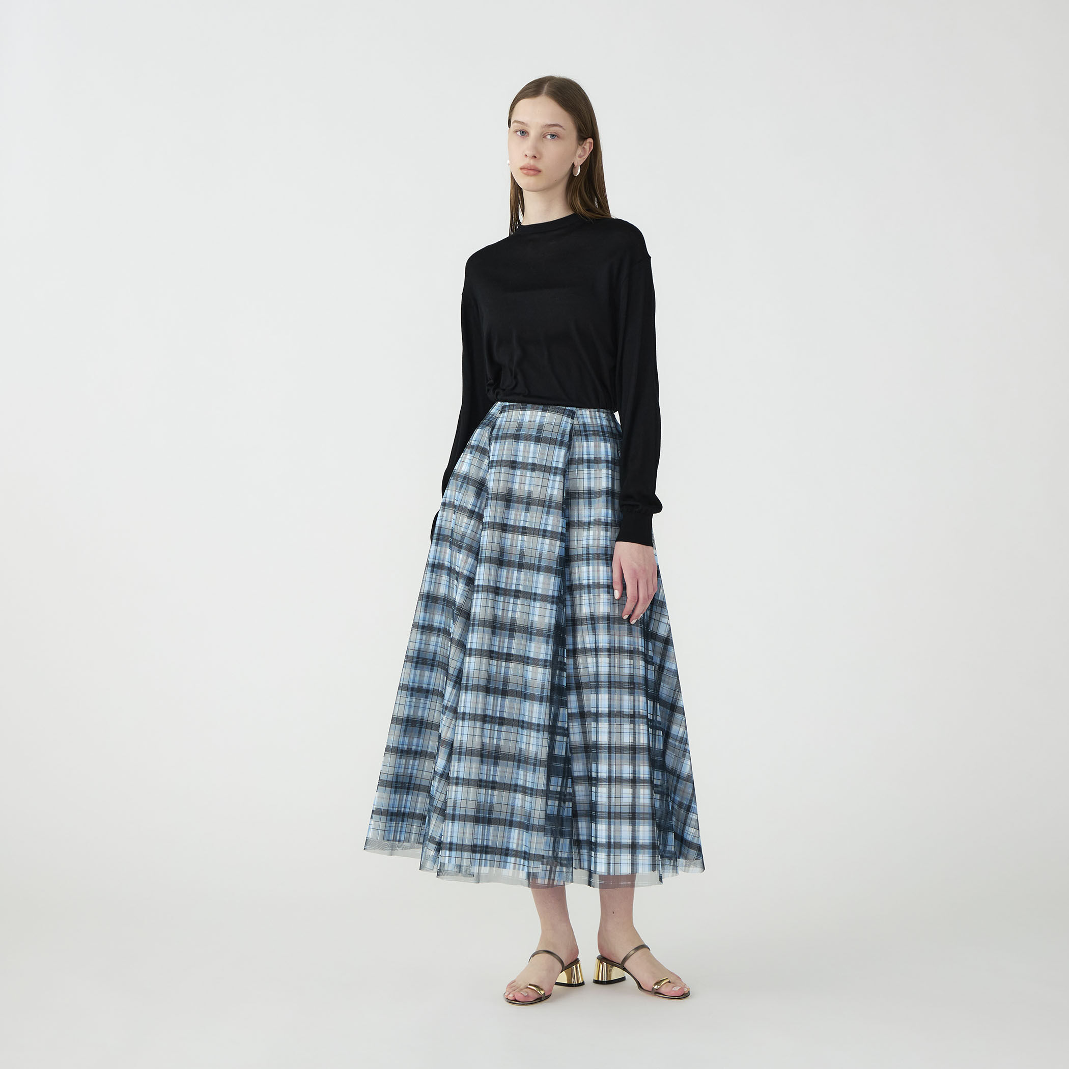 別注】TELMA Layered チェック スカート｜トゥモローランド 公式サイト