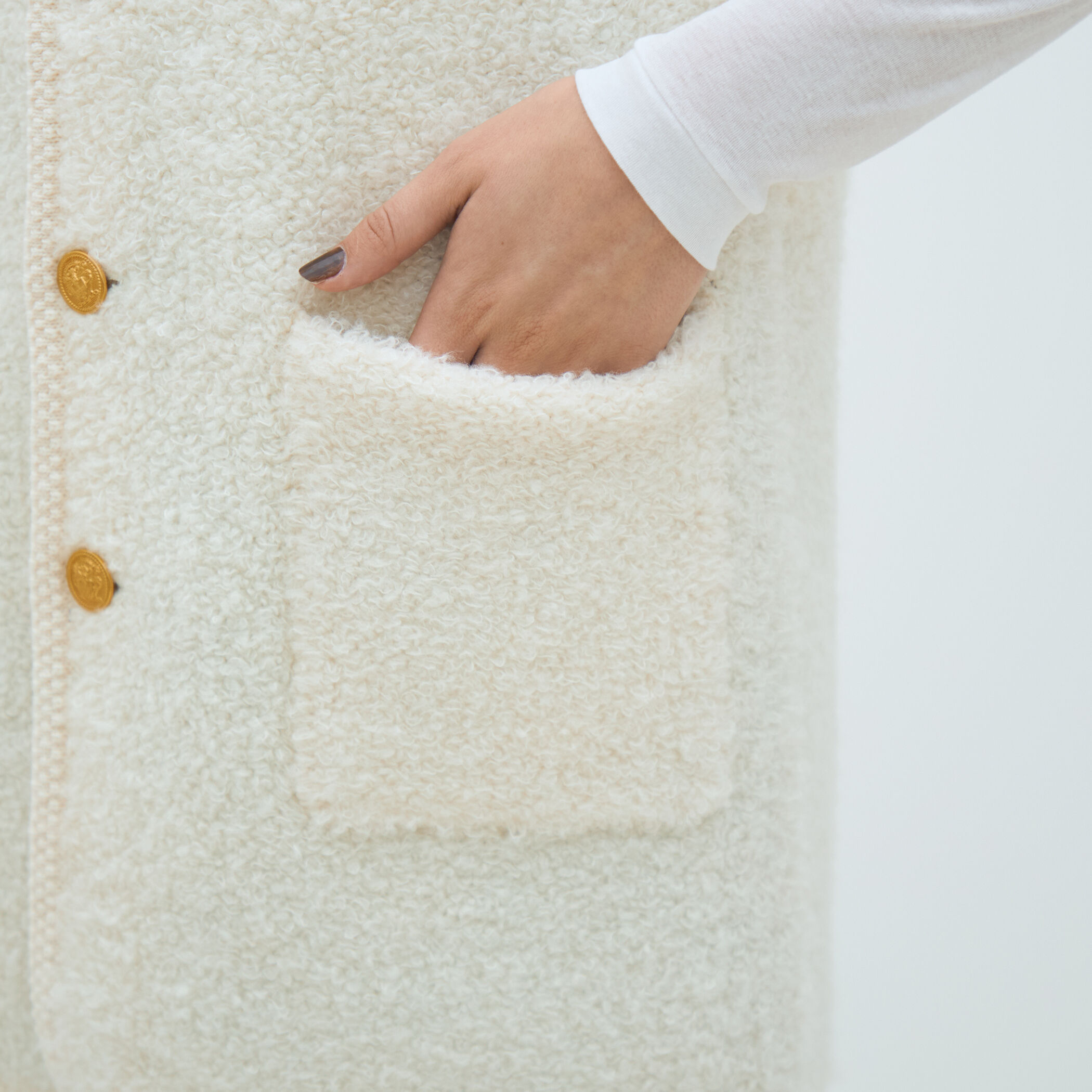 ムートン ロングジレ｜トゥモローランド 公式通販