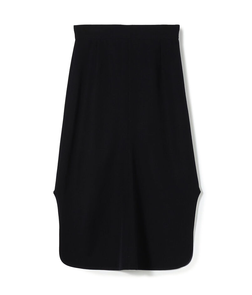 ウールギャバジン フレアミディスカート
