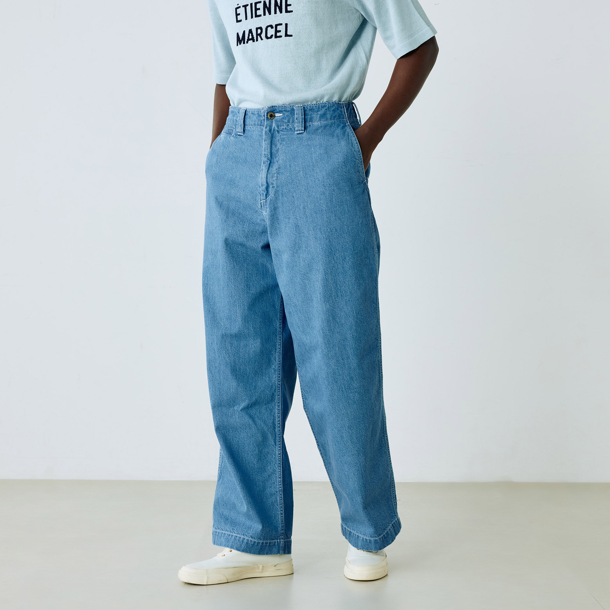 10ozデニム ワイドストレートパンツ｜トゥモローランド 公式通販