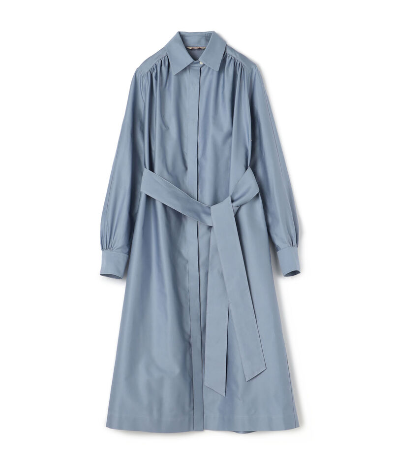 ■コットンバックサテン コートドレス