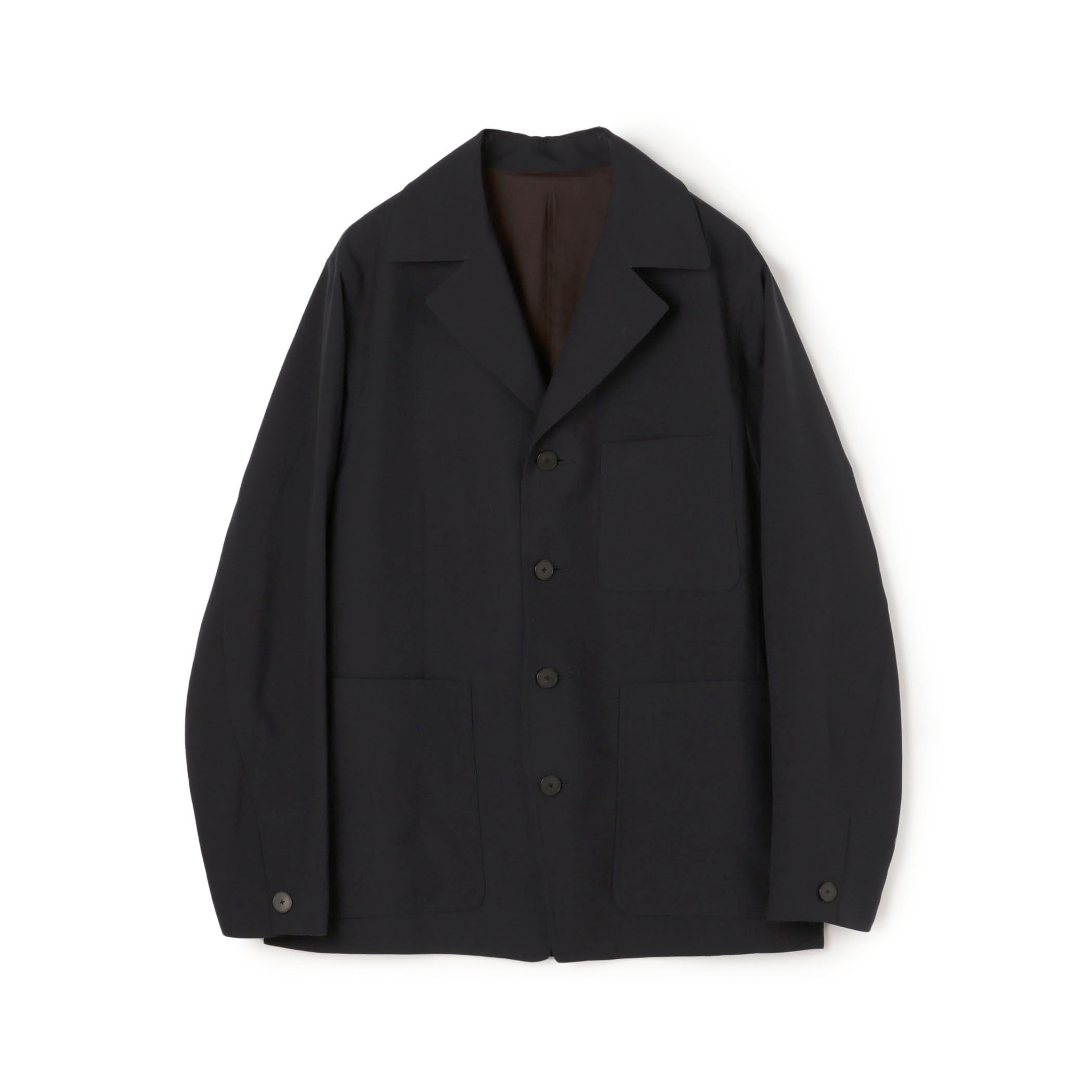 □SUPER120'Sウール シングルブレステッド 4Bバルカラージャケット