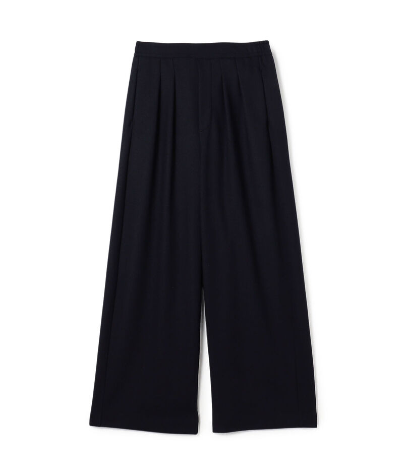 ミルドスムース タックワイドパンツ