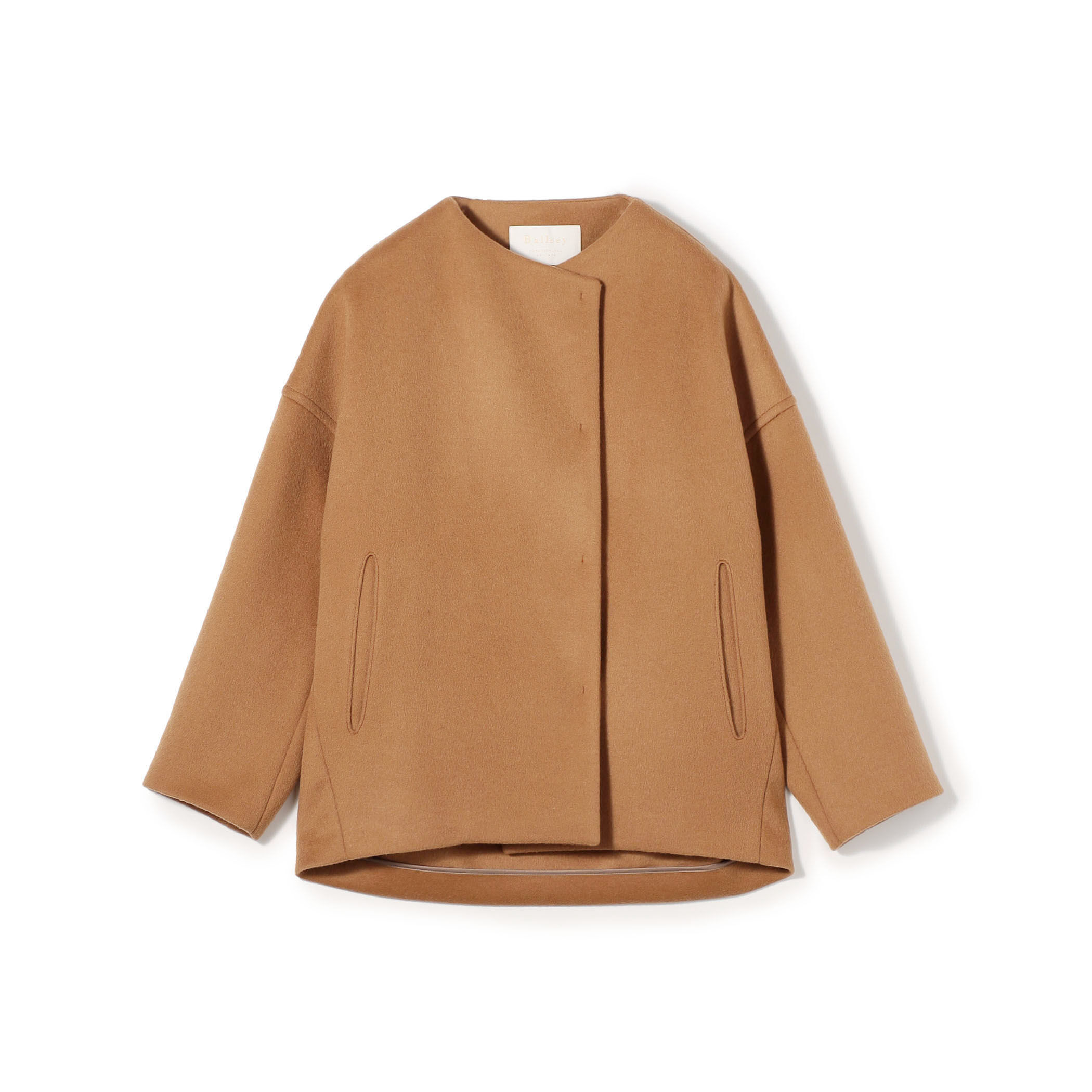 ウールカシミヤビーバー ショートコクーンコート｜トゥモローランド