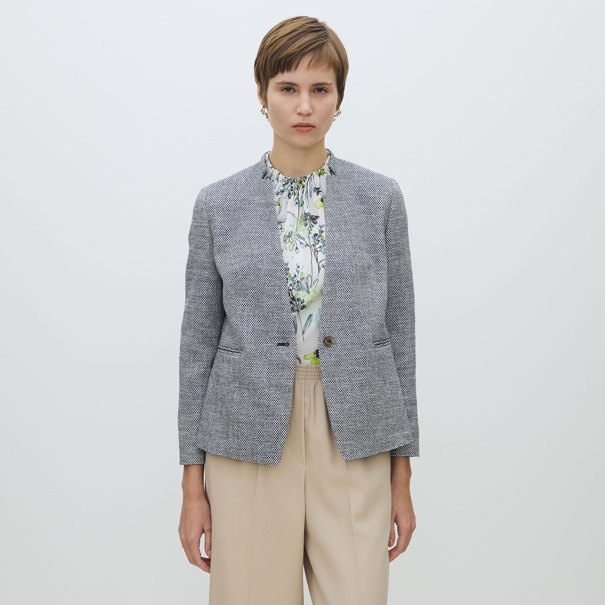 TOMORROWLAND　フラットテープ キザミカラージャケット　36 フラットテープ キザミカラージャケット｜トゥモローランド 公式通販