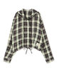 Acne Studios チェック フーデッドオーバーシャツ