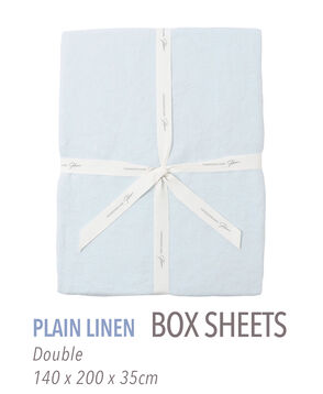 プレーンリネン ボックスシーツ（ダブル）