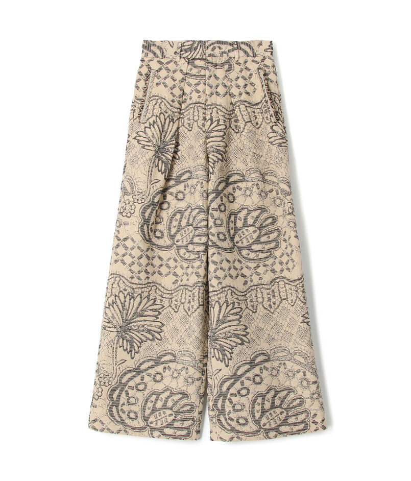 ■CABaN エスニックジャカード ワイドパンツ